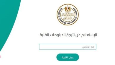 نتيجة الدبلومات الفنية 2025 متاحة برقم الجلوس