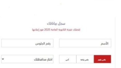 نتائج الثانوية العامة 2025 متاحة الآن عبر بوابة الأسبوع