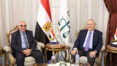 استقبال رئيس هيئة قضايا الدولة من قبل المستشار أسامة شلبي