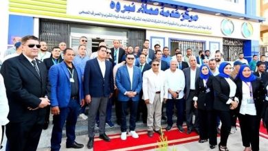 افتتاح مركز خدمة عملاء لمياه الشرب والصرف الصحي في نبروه بحضور وزير الإسكان ومحافظ الدقهلية