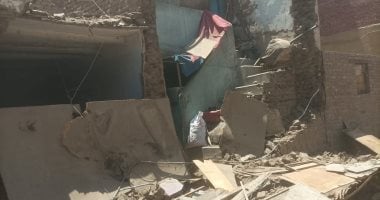 انهيار منزل بشارع مولد النبى فى الزقازيق وإصابة عدد من المواطنين