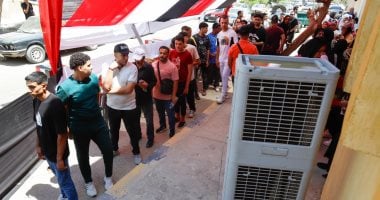 تكييف صحراوى ومياه باردة من الأهلى للناخبين فى انتخابات الشيوخ بالشيخ زايد