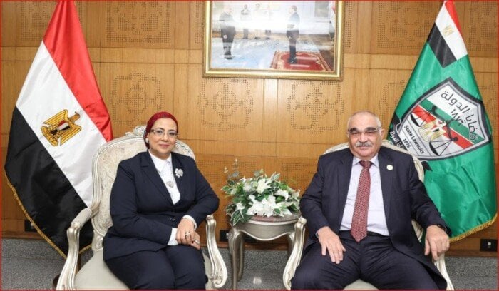 تهنئة المستشارة أمل عمار لرئيس قضايا الدولة في منصبه الجديد