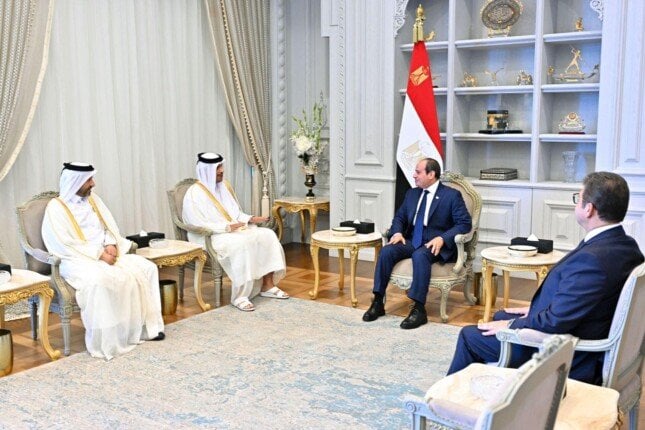 رفض قوي من السيسي ووزير قطر لاحتلال غزة وتهجير الفلسطينيين