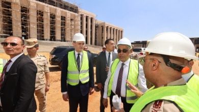 زيارة وزير العدل لمشروع مدينة العدالة بالعاصمة الإدارية الجديدة