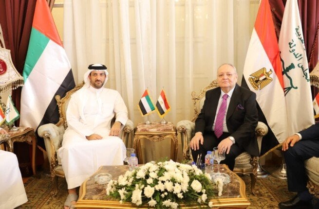 نائب حاكم الشارقة يزور مجلس الدولة المصري في زيارة تاريخية