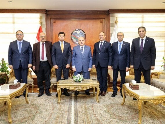 استقبال رئيس النيابة الإدارية لوزير الرياضة بمناسبة تعيينه الجديد