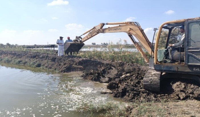 إزالة 10 مزارع سمكية مخالفة على مساحة 50 فدان أرض زراعية في بورسعيد