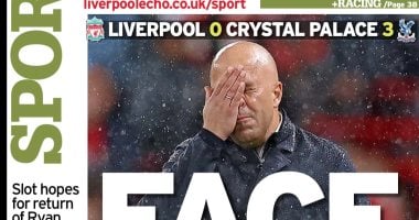"إنهار كل شيء يا سلوت".. هزيمة ليفربول ضد كريستال بالاس حديث صحف إنجلترا
