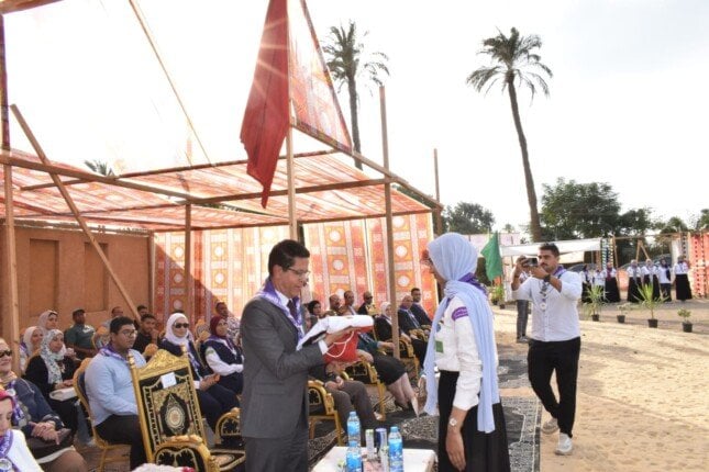 رئيس جامعة بنها يفتتح المهرجان الإرشادي السادس عشر للجوالات