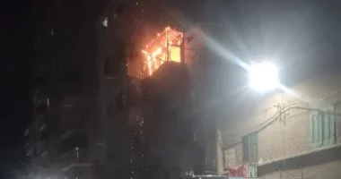 الحماية المدنية تسيطر على حريق بعقار في قرية أبو النمرس بالجيزة