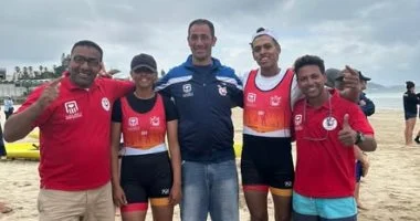 العتيق ومريم عوض يتوجان بذهبية الزوجي المختلط في بطولة أفريقيا للتجديف الشاطئي