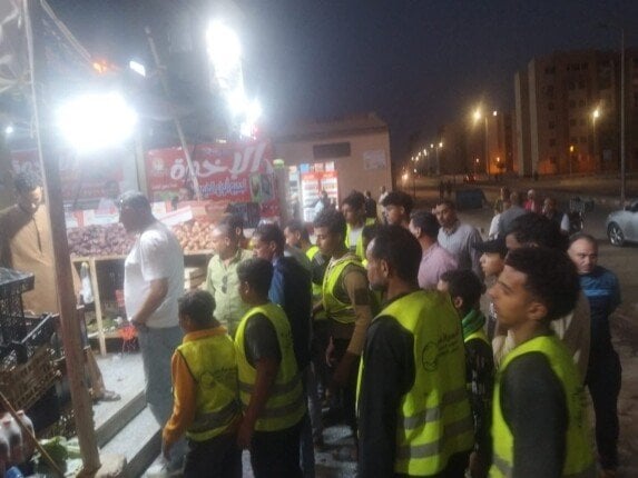 حملات ليلية متواصلة بالعبور الجديدة لضبط المخالفات والحفاظ على المظهر الحضاري