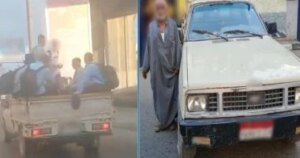 ضبط سائق نقل حمل طلاب مدارس فى الصندوق الخلفى بالإسكندرية.. فيديو