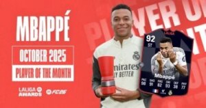 مبابي يحصد جائزة لاعب الشهر في الدوري الإسباني للمرة الثانية تواليا