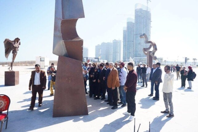 بمشاركة فنانين من 16 دولة.. محافظ مطروح يشهد ختام سمبوزيوم مصر الدولي بالعلمين الجديدة