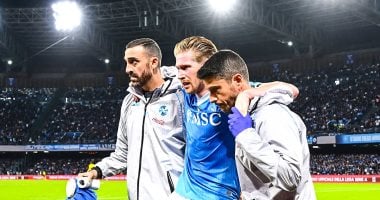 نابولي يكشف طبيعة إصابة دي بروين في بيان رسمي 