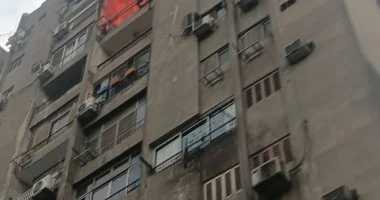 السيطرة على حريق داخل شقة سكنية فى منطقة الأميرية دون إصابات.. صور